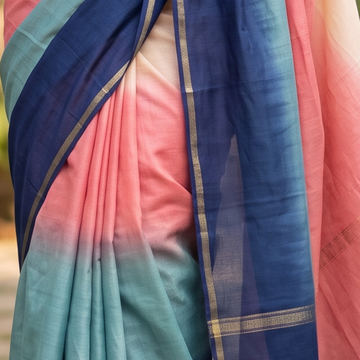 Ombre-dyed sarees