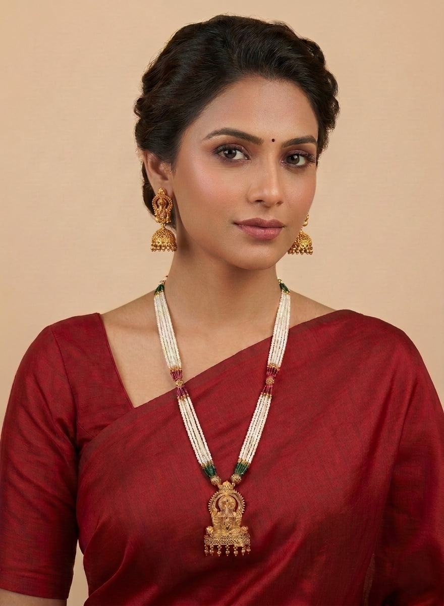 Ganesha Pearl Neckset