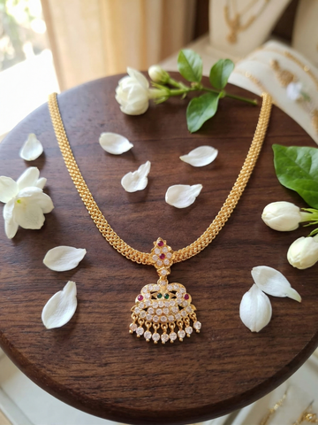 Vintage style panchaloham Attigai neck choker