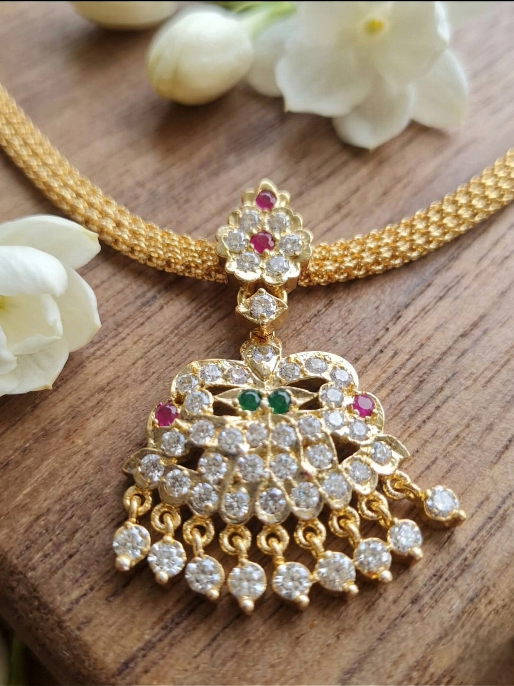 Vintage style panchaloham Attigai neck choker