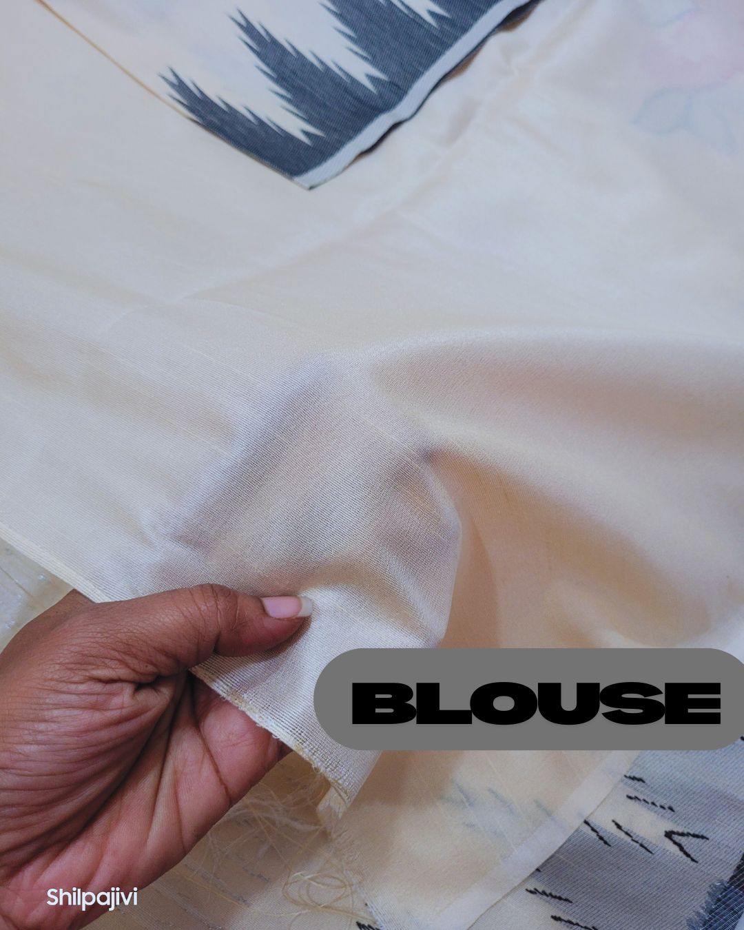 Heavy Slub Kadhi Silk Pichwai Pallu saree - Beige