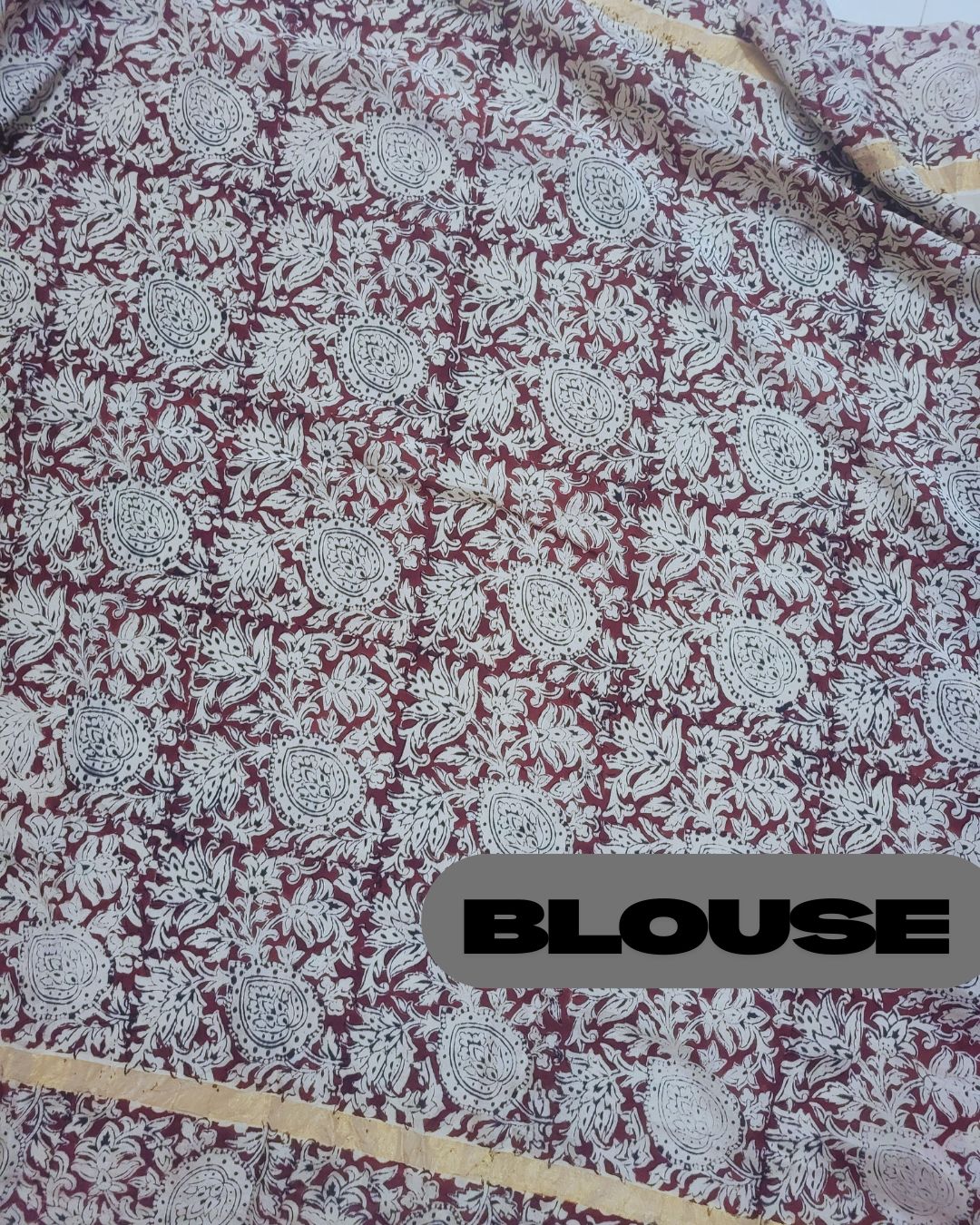 Kalamkari Chennur silk Block Printed Border Pink Pichwai Saree