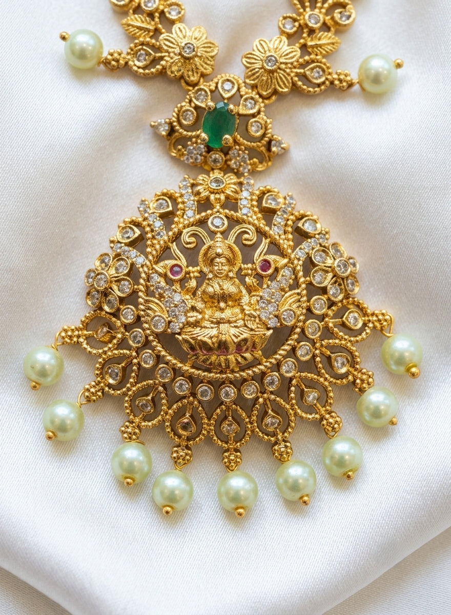 Lakshmi Pearl Long Harm Set