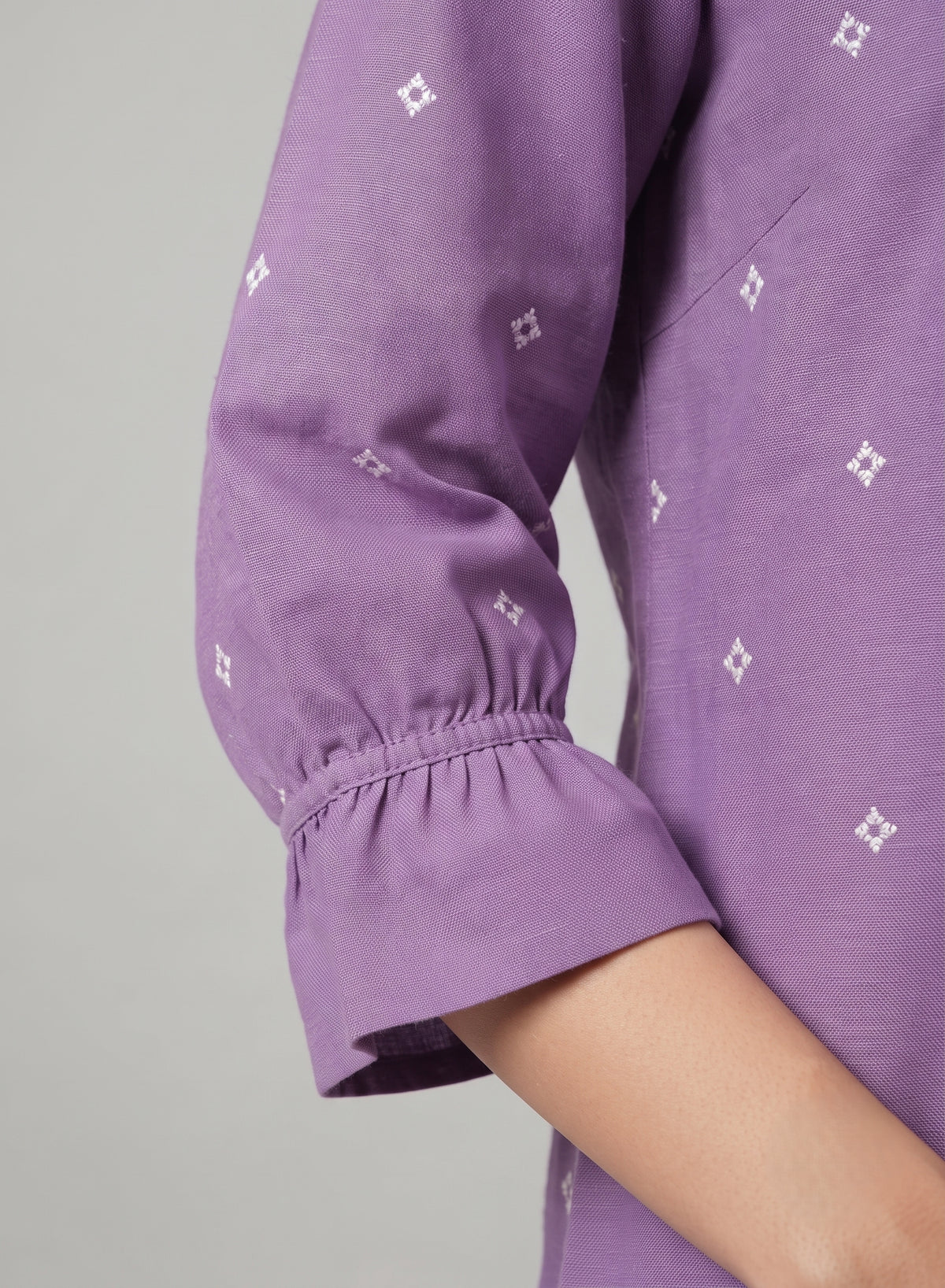 Lavani Lavender Jamdani Kurta Set with Dupatta