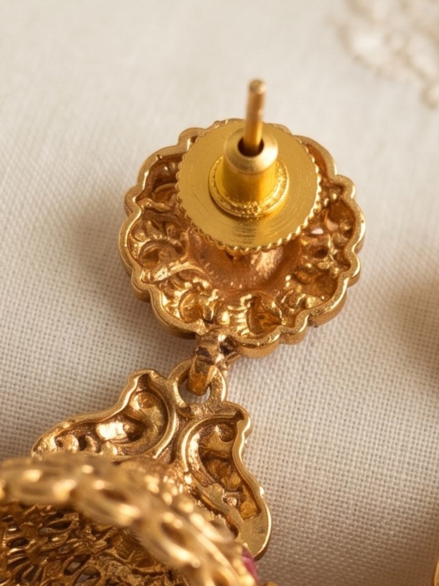 Brass polish Vintage Heavy Jhumkas