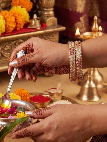 Panchaloham double line vintage bangles