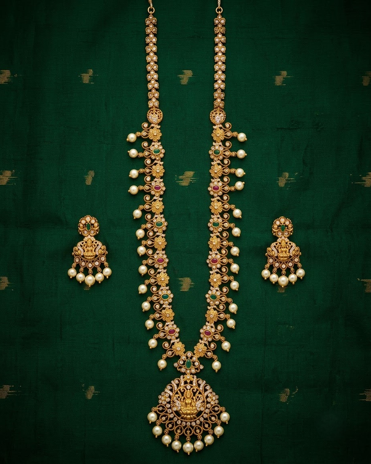 Lakshmi Pearl Long Harm Set