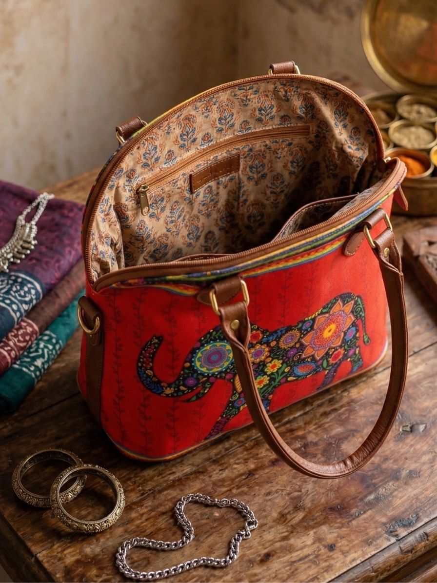 Elephant digital printed Tote bag