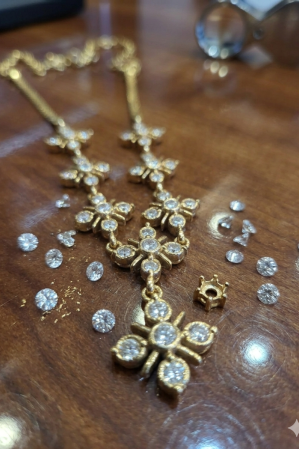 Alternative view of Vintage style panchaloham Necklace