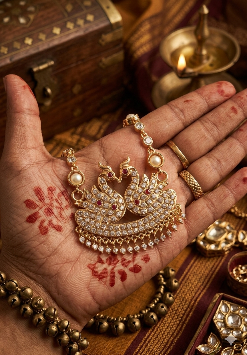 Vintage style panchaloham Necklace - Image 2