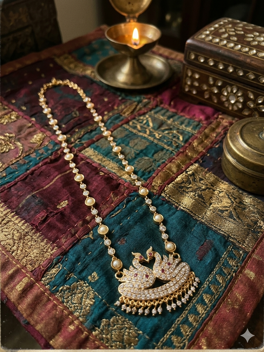 Vintage style panchaloham Necklace - Image 4