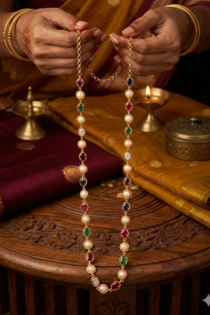 Alternative view of Vintage style panchaloham Necklace