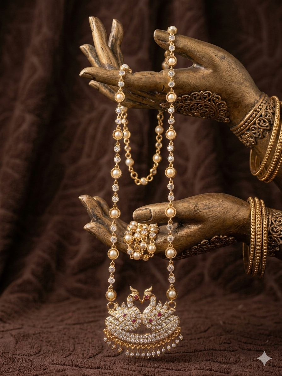 Vintage style panchaloham Necklace - Image 5