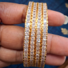 Panchaloham white stone vintage bangles